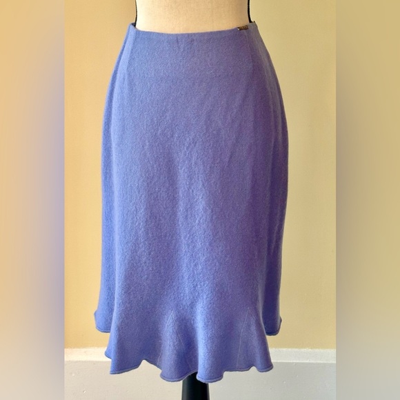 GEIGER | 100% New Wool Knee Length Fit and Flare Skirt - Picture 2 of 5